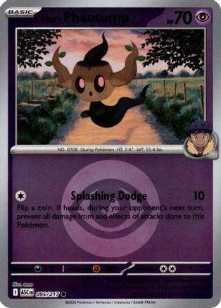 ME Ascended Heroes 095 Hop's Phantump (Energy Symbol Pattern) - Reverse Holofoil - Common