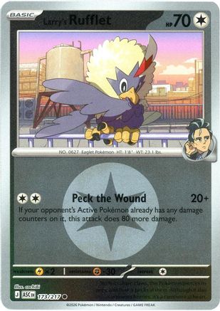ME Ascended Heroes 173 Larry's Rufflet (Energy Symbol Pattern) - Reverse Holofoil - Common
