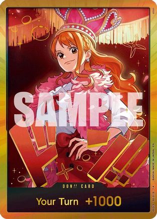 Extra Booster One Piece Heroines Edition DON!! Card (Nami) (Gold) - Foil - DON!!