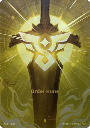 Spiritforged (R06a): Order Rune (Alternate Art) - Foil