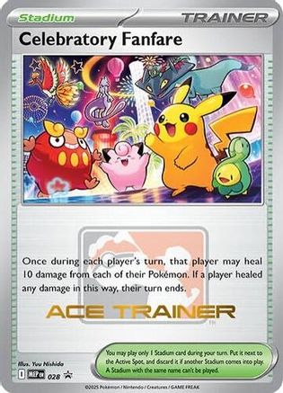 ME Mega Evolution Promo 028 Celebratory Fanfare (Ace Trainer) - Promo