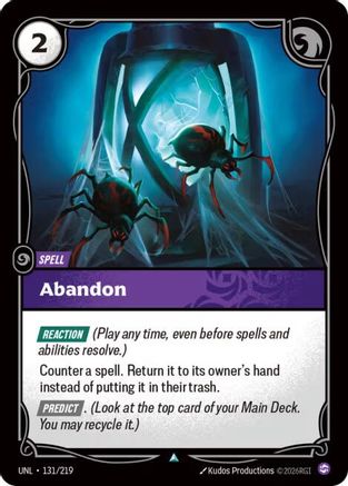 Unleashed (131/219): Abandon -