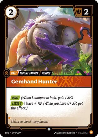 Unleashed (094/219): Gemhand Hunter -