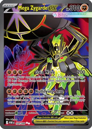 ME03 Perfect Order 104/088 Mega Zygarde ex - Holofoil - Ultra Rare