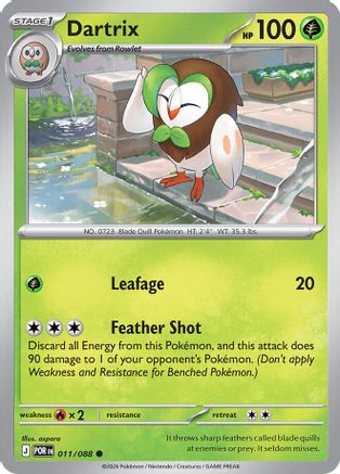 ME03 Perfect Order 011 Dartrix - Reverse Holofoil - Common