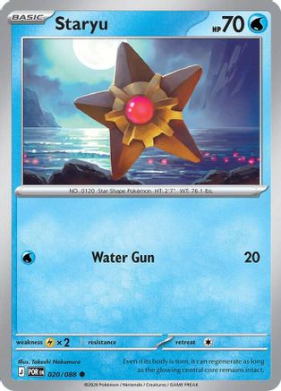 ME03 Perfect Order 020 Staryu - Reverse Holofoil - Common