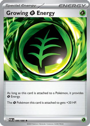 ME03 Perfect Order 086 Growing Grass Energy - Reverse Holofoil - Rare