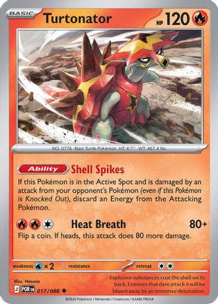ME03 Perfect Order 017 Turtonator - Reverse Holofoil - Uncommon