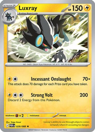 ME03 Perfect Order 028 Luxray - Reverse Holofoil - Rare