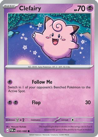 ME03 Perfect Order 030/088 Clefairy - Reverse Holofoil - Common
