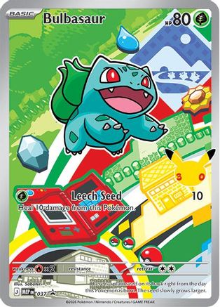 ME Mega Evolution Promo 037 Bulbasaur, 038 Charmander, 039 Squirtle FULL SET - Holofoil - Promos
