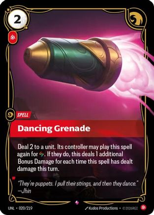 Unleashed (020/219): Dancing Grenade - Foil