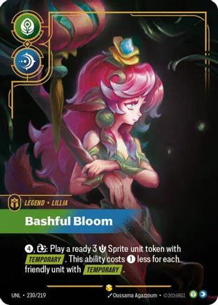 Unleashed (230/219): Lillia - Bashful Bloom (Overnumbered) - Foil