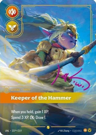 Unleashed (237*/219): Poppy - Keeper of the Hammer (Signature) - Foil
