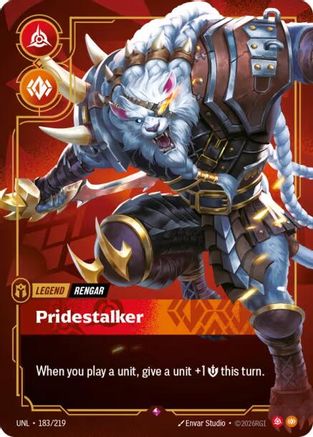 Unleashed (183/219): Rengar - Pridestalker - Foil