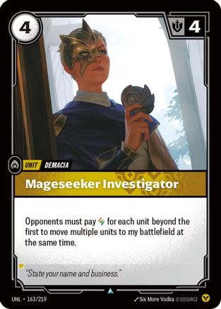 Unleashed (163/219): Mageseeker Investigator -