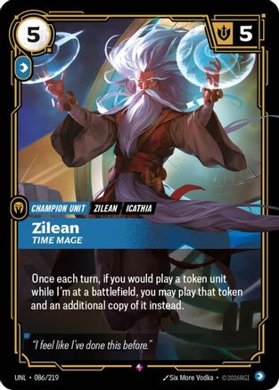 Unleashed (086/219): Zilean - Time Mage - Foil