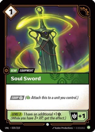 Unleashed (039/219): Soul Sword -