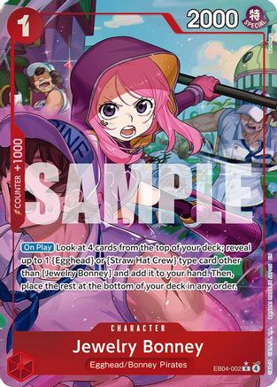 Adventure on Kamis Island EB04-002 Jewelry Bonney (EB04-002) (Alternate Art) (EB04-002) - Foil - Rare