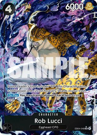 Adventure on Kamis Island EB04-048 Rob Lucci (Alternate Art) (EB04-048) - Foil - Super Rare