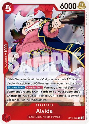 Adventure on Kamis Island OP15-003 Alvida (OP15-003) - Foil - Rare