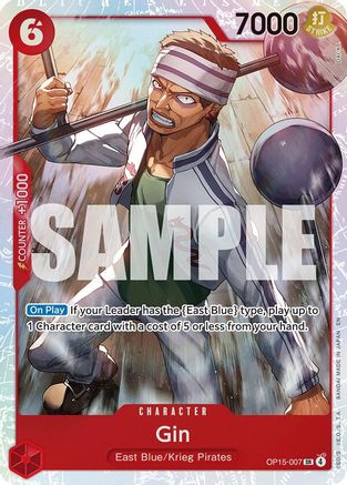 Adventure on Kamis Island OP15-007 Gin (OP15-007) - Foil - Super Rare