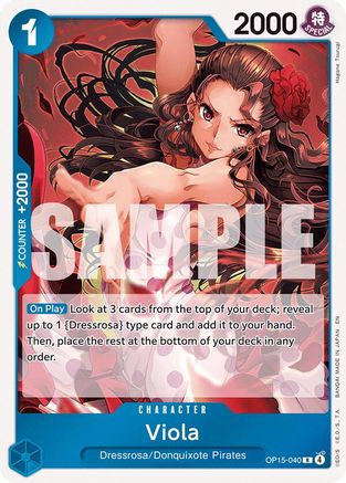 Adventure on Kamis Island OP15-040 Viola (OP15-040) - Foil - Rare