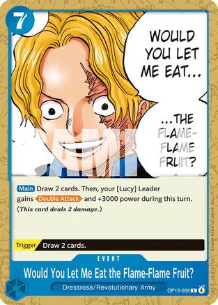 Adventure on Kamis Island OP15-056 Would You Let Me Eat the Flame-Flame Fruit? (OP15-056) - Common