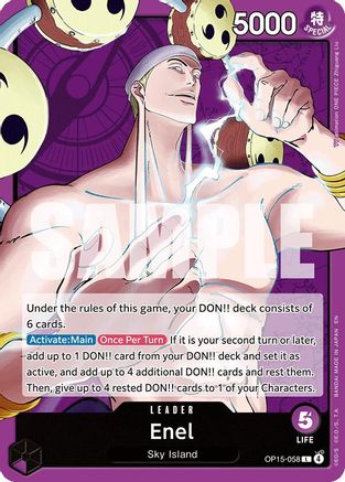 Adventure on Kamis Island OP15-058 Enel (OP15-058) (OP15-058) - Leader