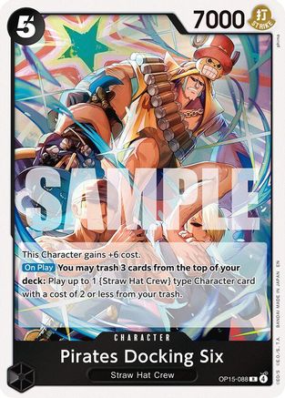 Adventure on Kamis Island OP15-088 Pirates Docking Six (OP15-088) - Foil - Rare