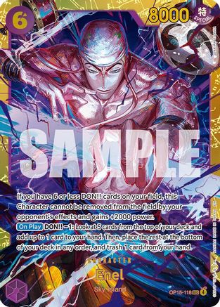 Adventure on Kamis Island OP15-118 Enel (OP15-118) (OP15-118) - Foil - Secret Rare