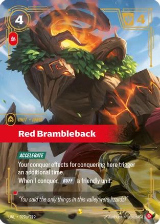 Unleashed (029a/219): Red Brambleback (Alternate Art) - Foil