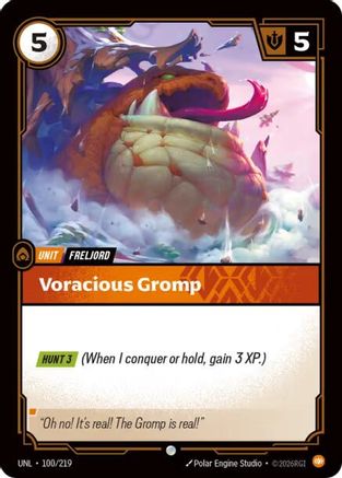 Unleashed (100/219): Voracious Gromp -