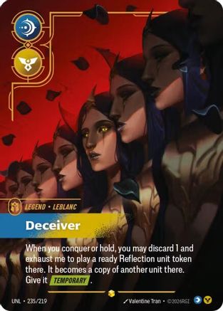 Unleashed (235/219): LeBlanc - Deceiver (Overnumbered) - Foil