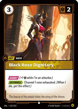 Unleashed (152/219): Black Rose Dignitary -