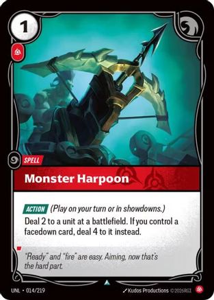 Unleashed (014/219): Monster Harpoon - Foil