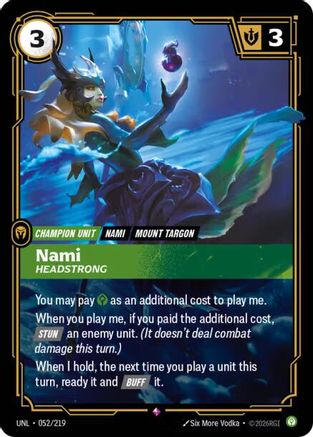 Unleashed (052/219): Nami - Headstrong - Foil