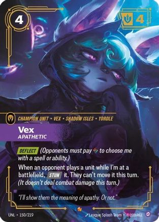Unleashed (150/219): Vex - Apathetic - Foil