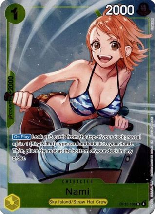 Adventure on Kamis Island OP15-108 Nami (OP15-108) (Dash Pack) (OP15-108) - Foil - Rare