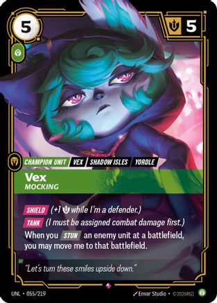 Unleashed (055/219): Vex - Mocking - Foil