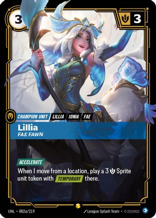 Unleashed (082a/219): Lillia - Fae Fawn (Alternate Art) - Foil