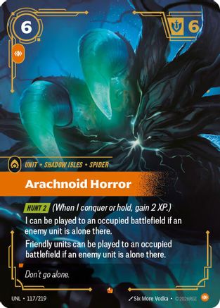 Unleashed (117/219): Arachnoid Horror - Foil
