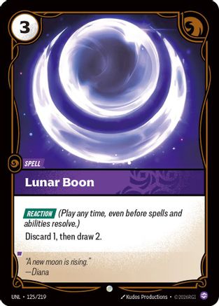 Unleashed (125/219): Lunar Boon - Foil