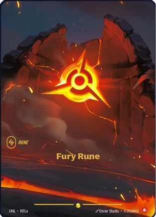 Unleashed (R01a): Fury Rune (Alternate Art) - Foil