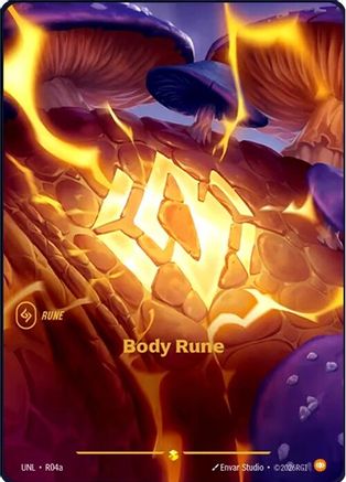 Unleashed (R04a): Body Rune (Alternate Art) - Foil