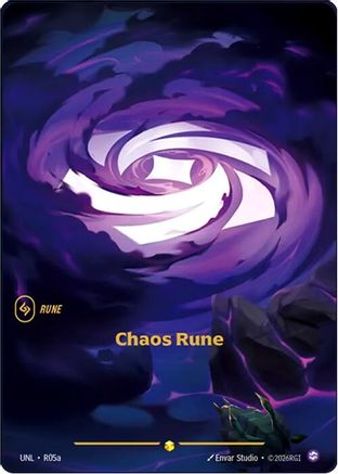 Unleashed (R05a): Chaos Rune (Alternate Art) - Foil
