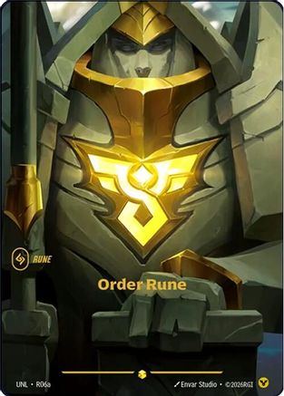 Unleashed (R06a): Order Rune (Alternate Art) - Foil