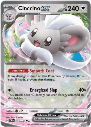 ME04 Chaos Rising 073/086 Cinccino ex - Holofoil - Double Rare
