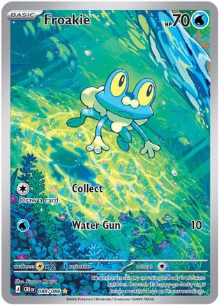ME04 Chaos Rising 088/086 Froakie - Holofoil - Illustration Rare