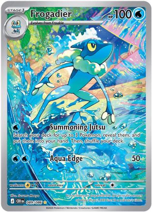 ME04 Chaos Rising 089/086 Frogadier - Holofoil - Illustration Rare